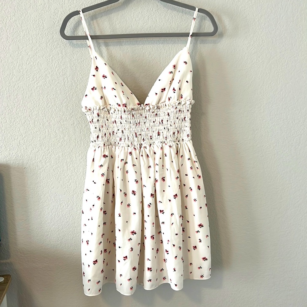 Ivory Floral Dress